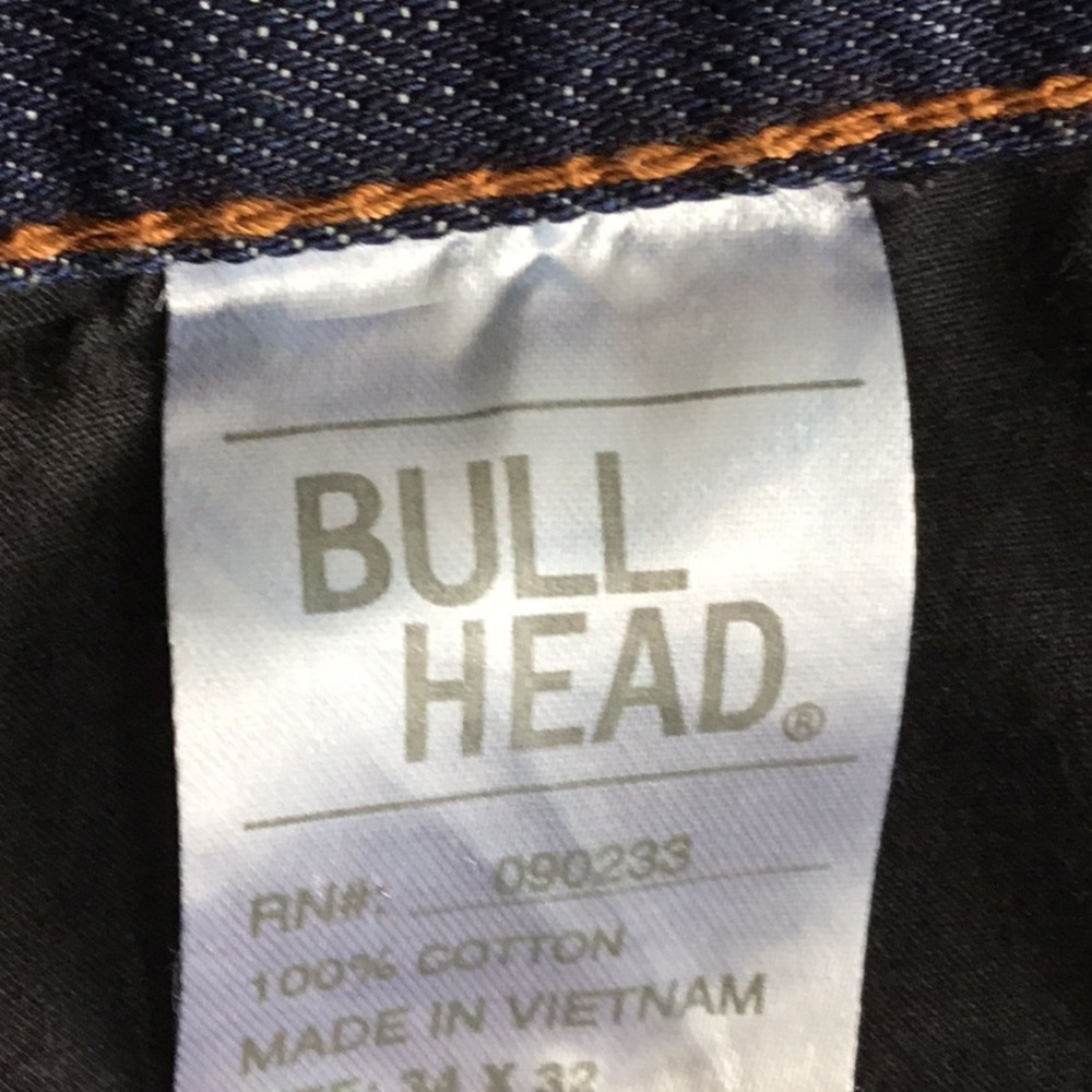 Bull Head Blue Straight slim fit Jean $40 Size 34 - Picture 5 of 6
